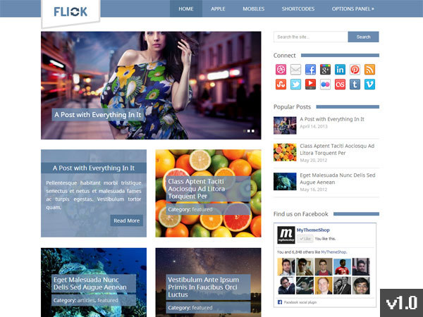 Flick wallpapers WordPress theme Flick wallpapers WordPress theme