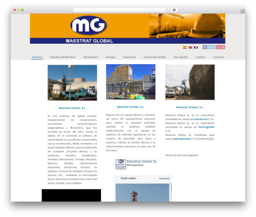 Gentle WordPress page theme - mglobal.es