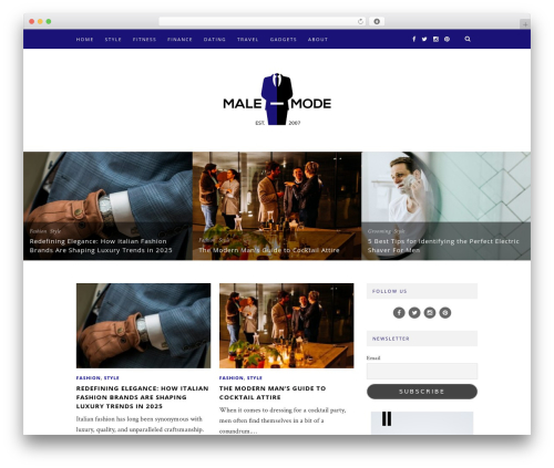 Hemlock WordPress website theme - male-mode.com