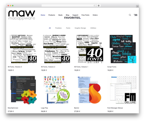 Javier theme WordPress - macappware.com