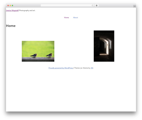 JW Theme WordPress gallery theme - jessicawagstaff.com
