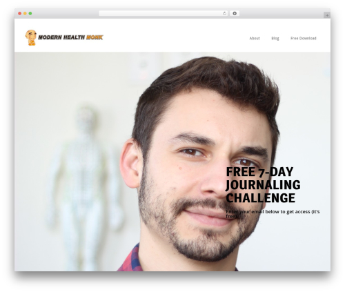 Marketers Delight theme WordPress - modernhealthmonk.com