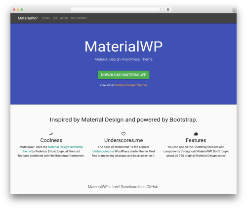 MaterialWP WordPress theme - materialwp.com
