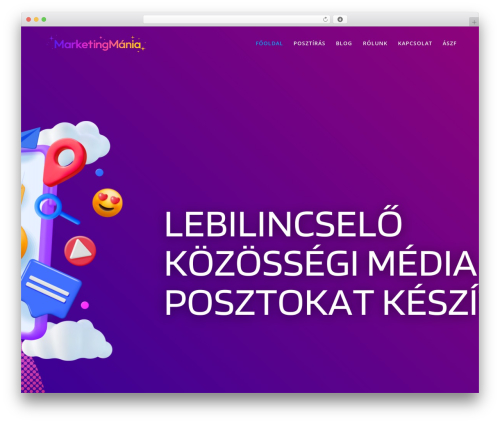 Mesmerize top WordPress theme - marketingmania.hu