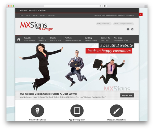 Wp client WordPress plugin - mxsigns.co.uk