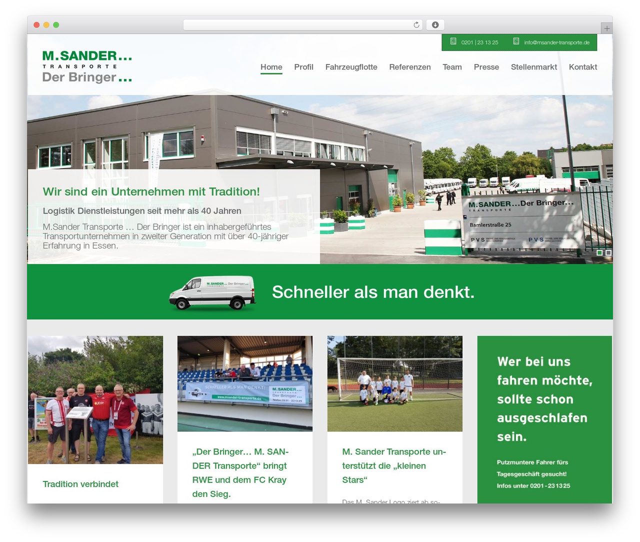 Publitec Simple premium WordPress theme - msander-transporte.de