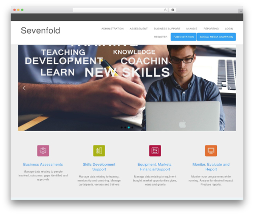 Sevenfold theme WordPress - wozaweb.co.za