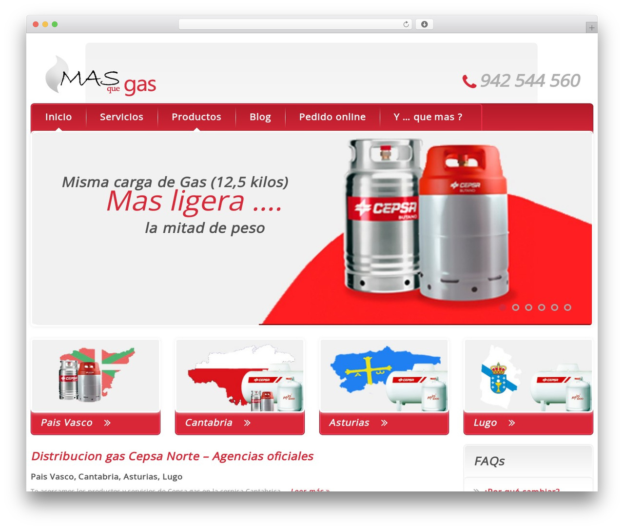 Theme WordPress cherry - masquegas.es