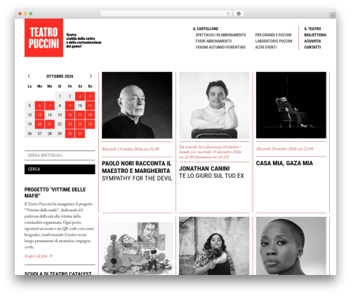 Theme WordPress puccini - www.teatropuccini.it