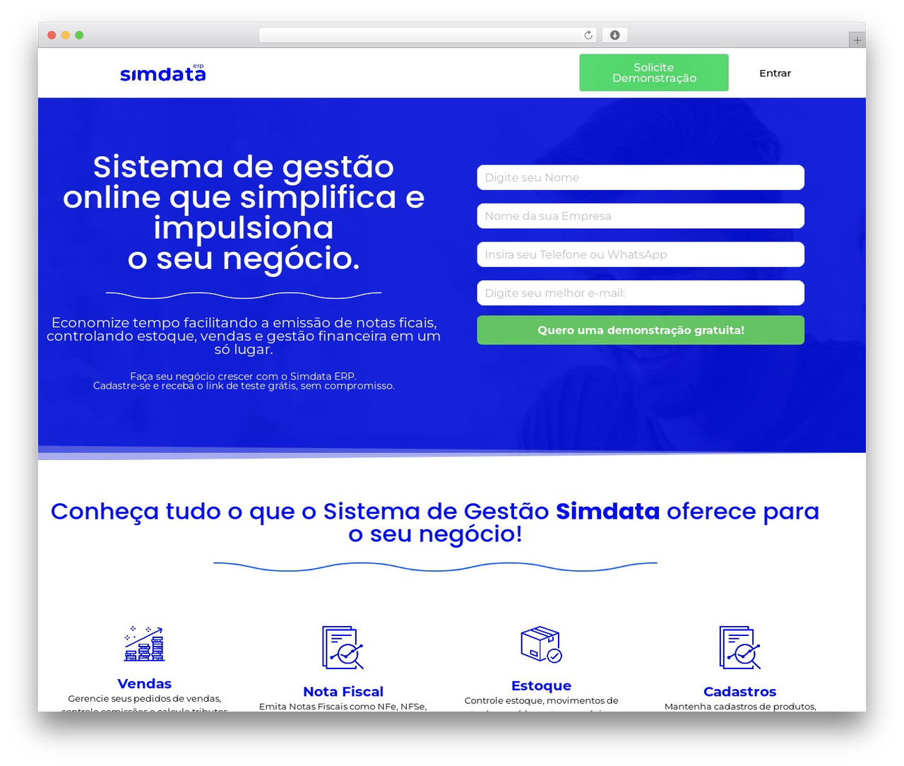 vApp WordPress theme - simdata.com.br