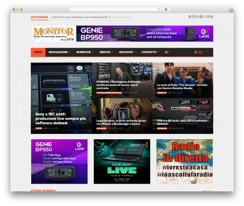 WordPress theme Goliath - monitor-radiotv.it/w