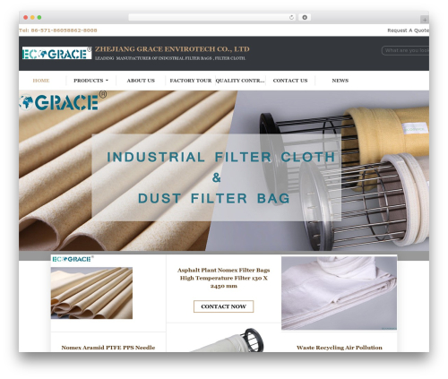 WordPress theme Grace - dust-filtration.com