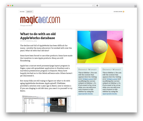 WordPress theme Thesis - magicaer.com