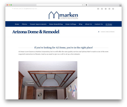 WordPress theme X - markencorp.com/az-dome