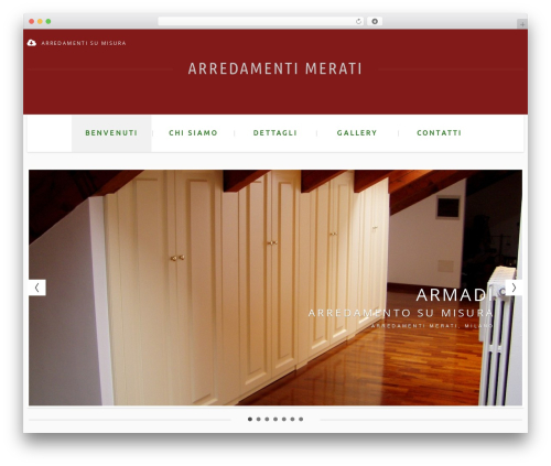 WordPress website theme cherry - merati.it