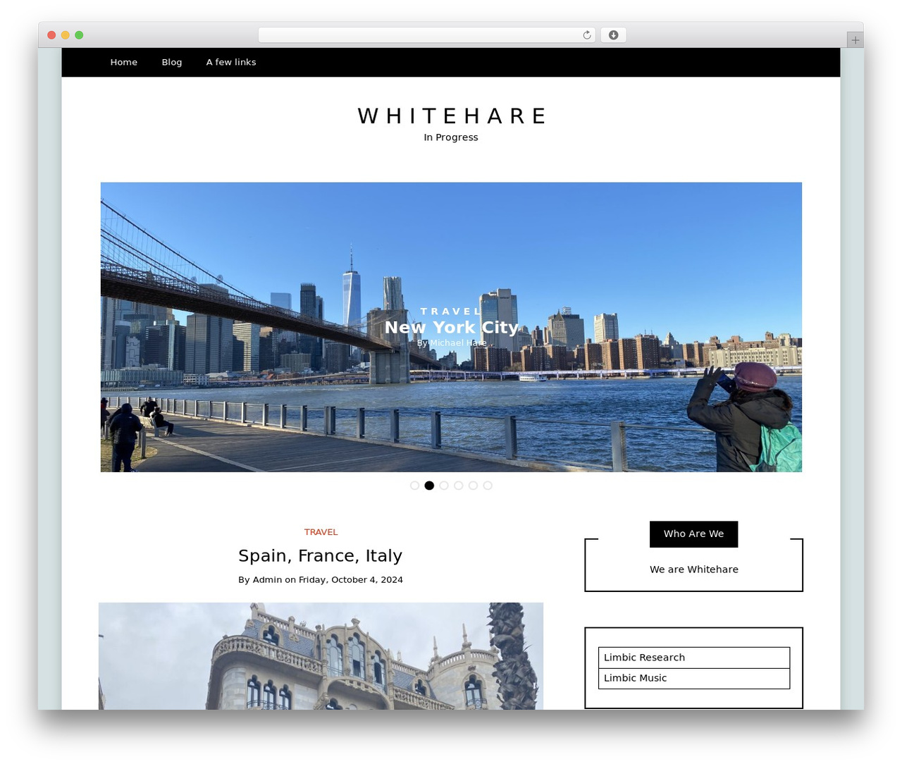 Writee theme WordPress - whitehare.com