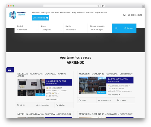 Easy real estate WordPress plugin - limatecpropiedadraiz.com.co