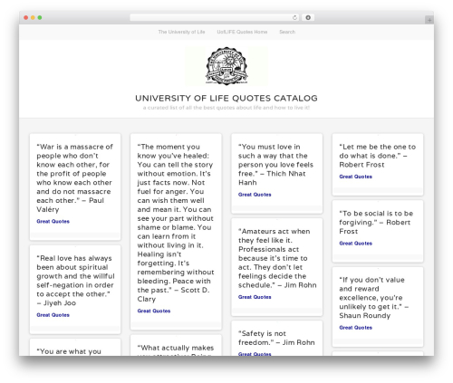 Stacker Lite theme WordPress - quotes.uoflife.com