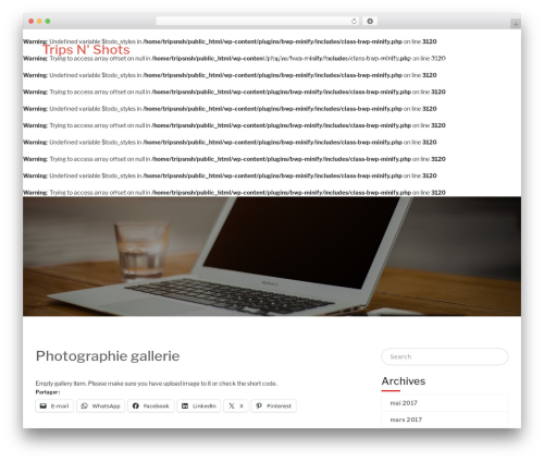 Theme WordPress elemento - tripsnshots.com