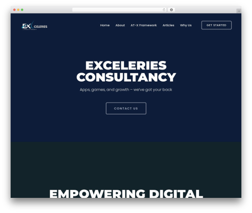 Trydo WordPress theme - exceleries.com