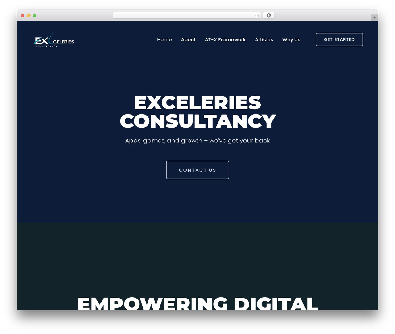 Trydo WordPress theme - exceleries.com