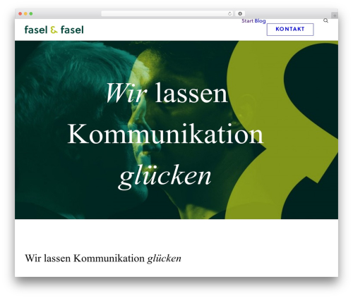 Uncode WordPress theme - fasel.de