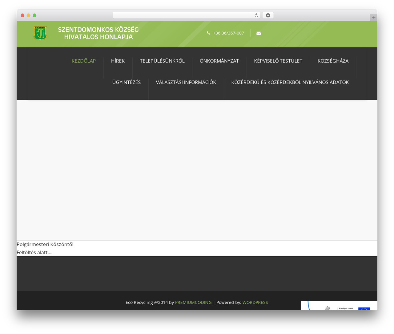 WordPress theme Ecorecycle - szentdomonkos.hu WordPress theme Ecorecycle - szentdomonkos.hu