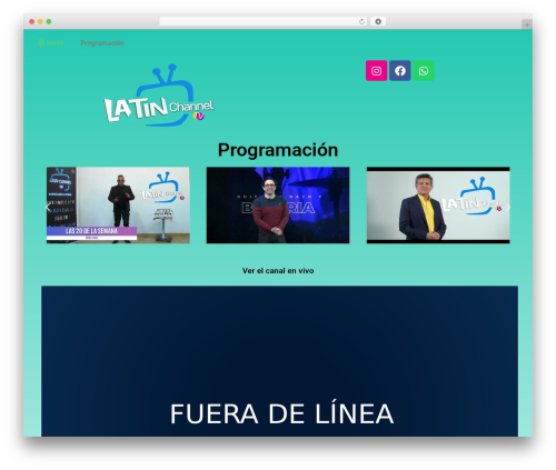 WordPress theme Fmwave - latinchanneltv.es