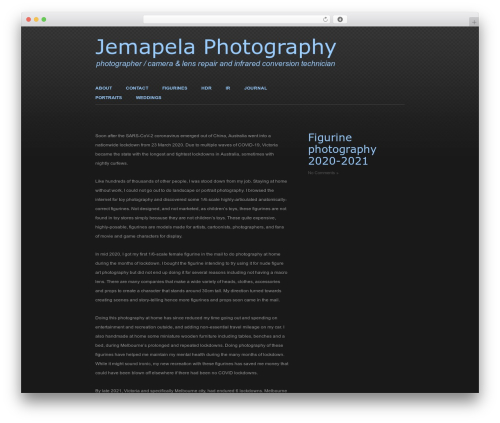WordPress website theme Sharpfolio - jemapela.com