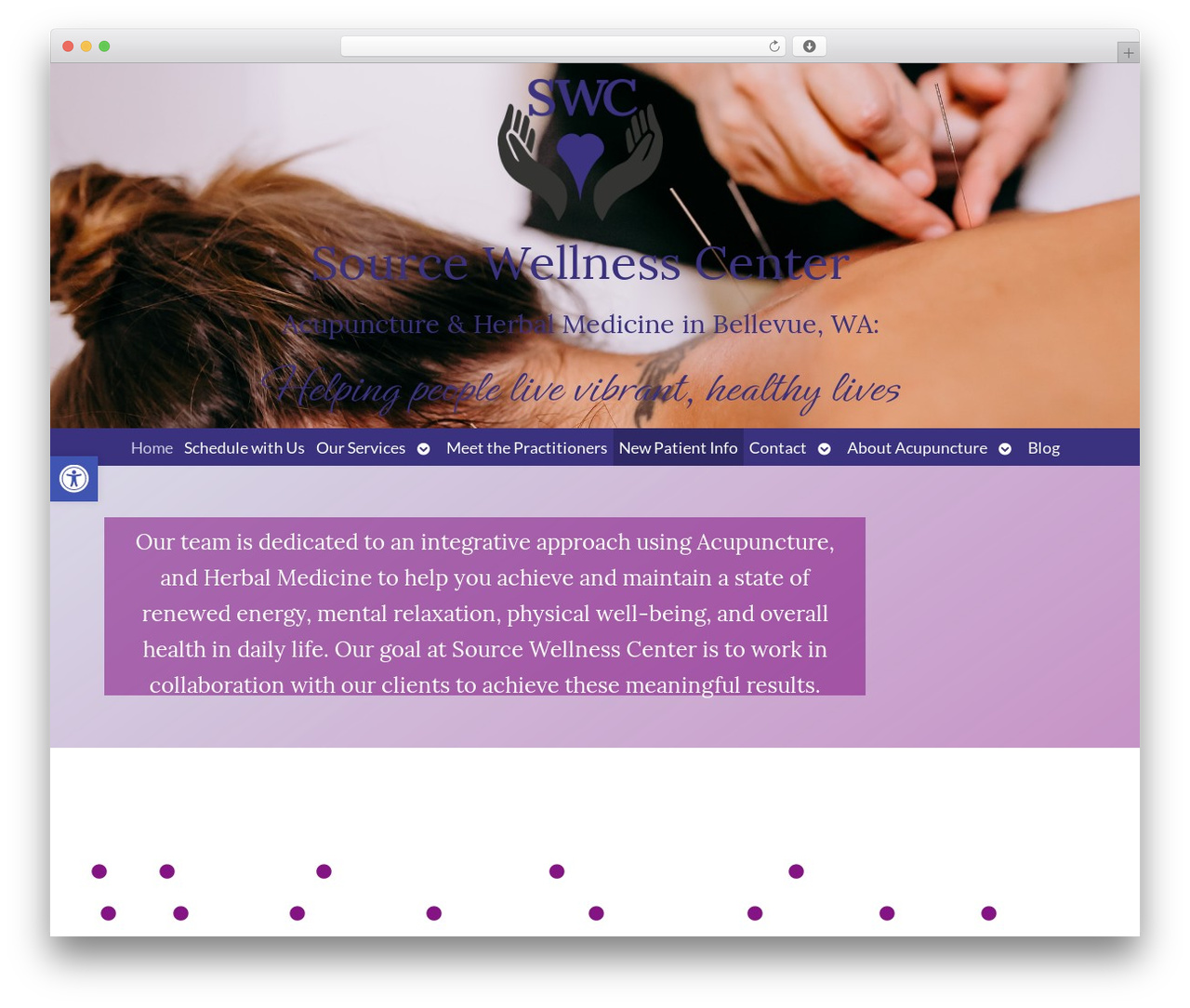 AcuPerfectWebsitesv2 WordPress theme - sourcewellnesscenter.com