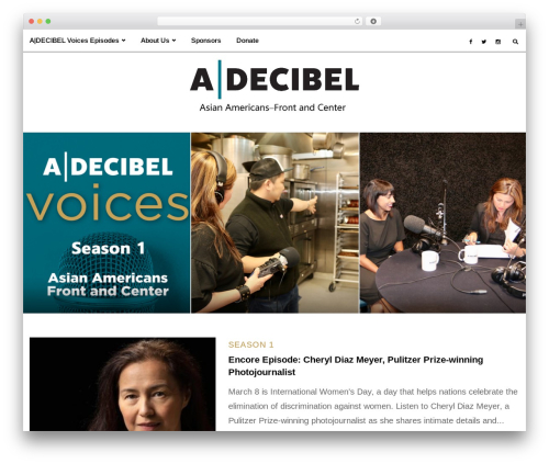 Cara theme WordPress - adecibel.com