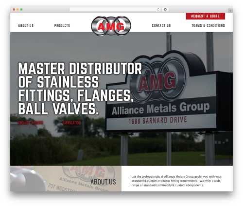 Custom WordPress Theme - Stellar Blue Technologies WordPress theme - amgomro.com