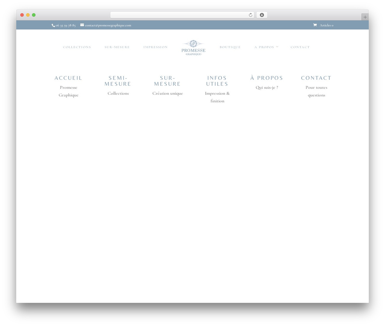 Divi WordPress theme - promessegraphique.com