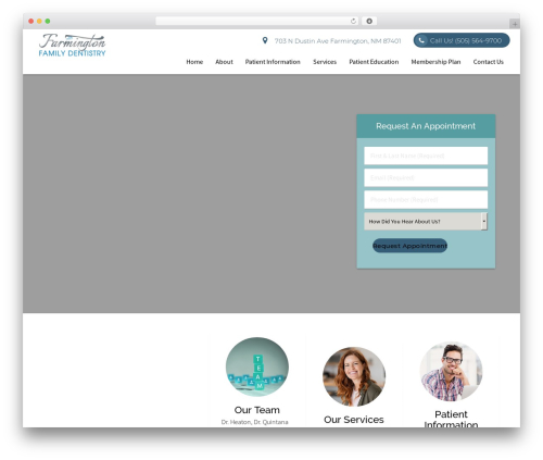 DoctorGenius Framework top WordPress theme - myfarmingtondentist.com