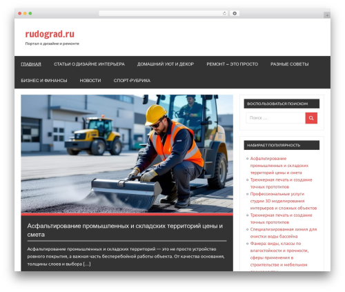 Dynamico WordPress theme free - rudograd.ru