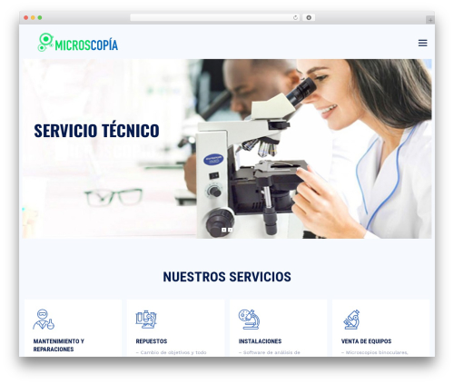 LabtechCO WordPress theme - tecnicomicroscopio.com