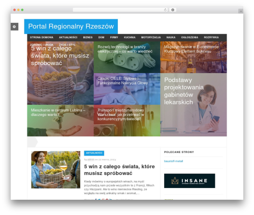Rexus WordPress theme - inforzeszow.pl