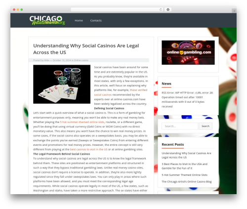 VT Blogging WordPress theme - chicagoartistsmonth.org