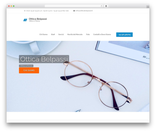 WordPress website theme Optometry - otticabelpassi.it