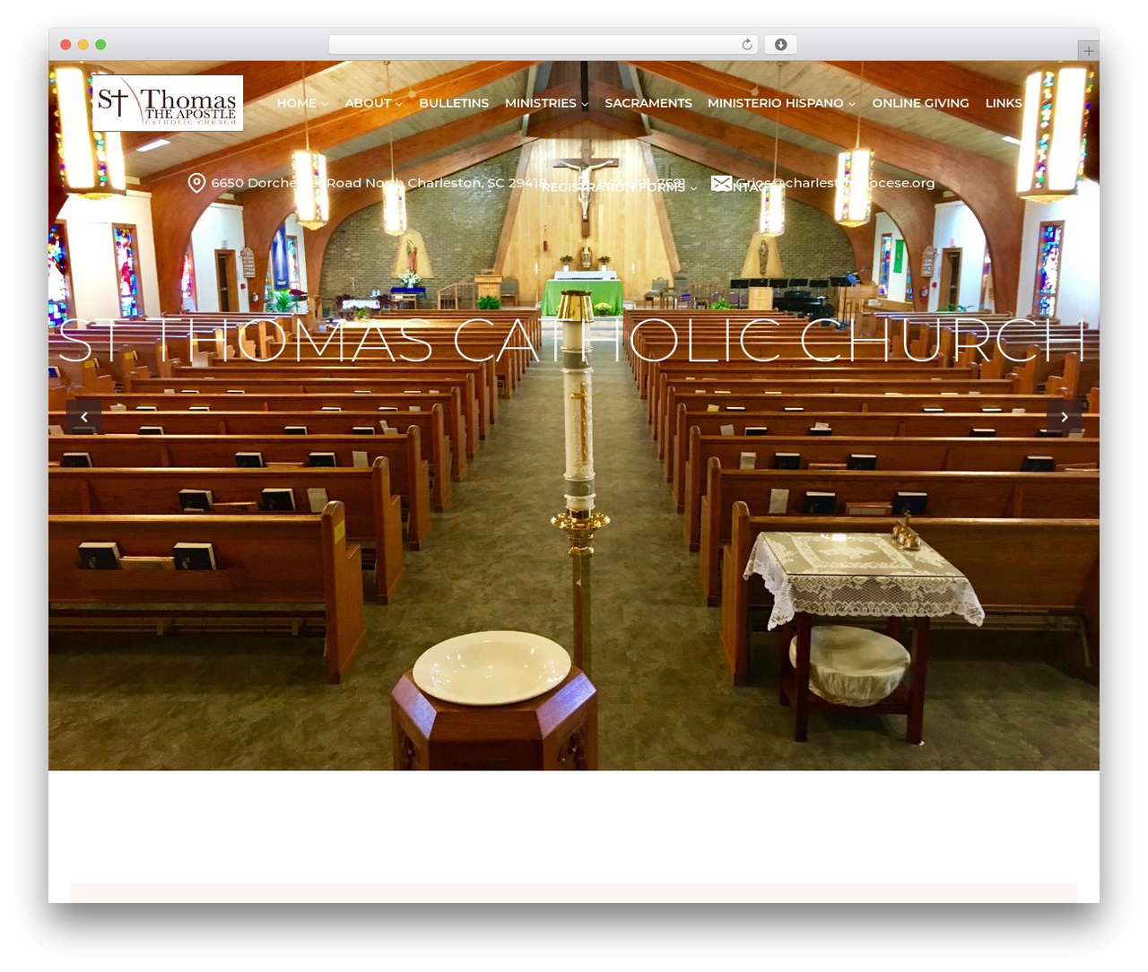 WP theme Code4rest - stthomascatholicchurch.org