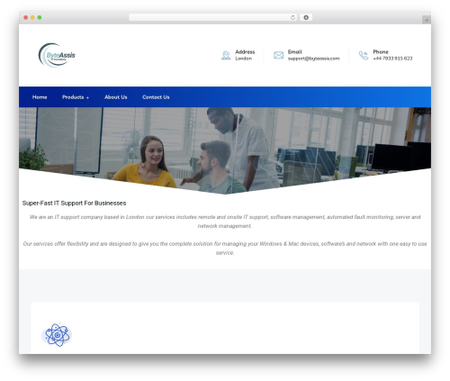 Braintech theme WordPress - byteassis.com