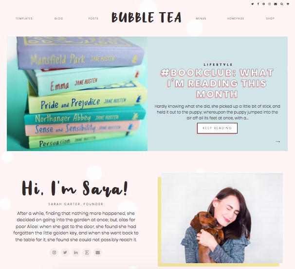 Bubble Tea (Block Version) WordPress theme Bubble Tea (Block Version) WordPress theme