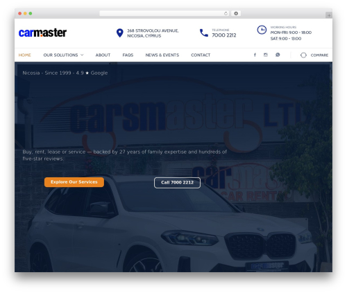 Corify WordPress theme - carmastercyprus.com