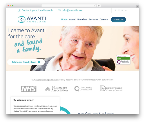 Denta best WordPress theme - avanti.care