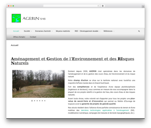 evolve theme WordPress - agerin.ovh