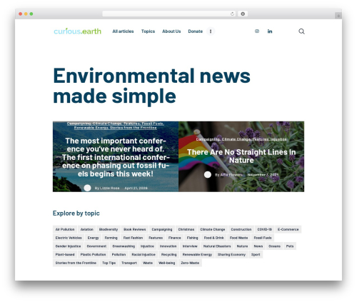 GutenType WordPress website theme - curious.earth GutenType WordPress website theme - curious.earth