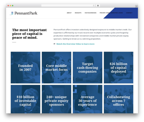 Kleanity WordPress theme - pennantpark.com