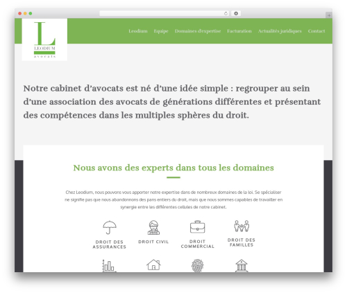 WordPress theme BG Boxes - leodium-avocats.be
