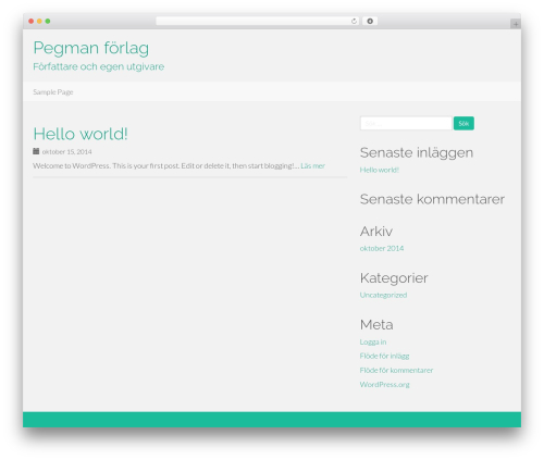 WordPress theme Flat Bootstrap - pegman.se WordPress theme Flat Bootstrap - pegman.se