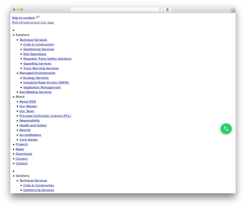 WordPress theme Hello Elementor - rssinfrastructure.com